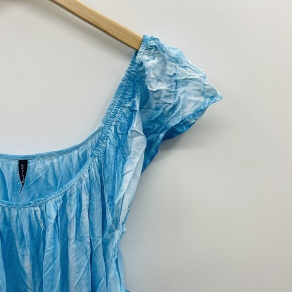 Raviya Womens Plus Size 2X Pigment-Wash Off-The-Shoulder Swimsuit Cover-Up $58 - Picture 3 of 7